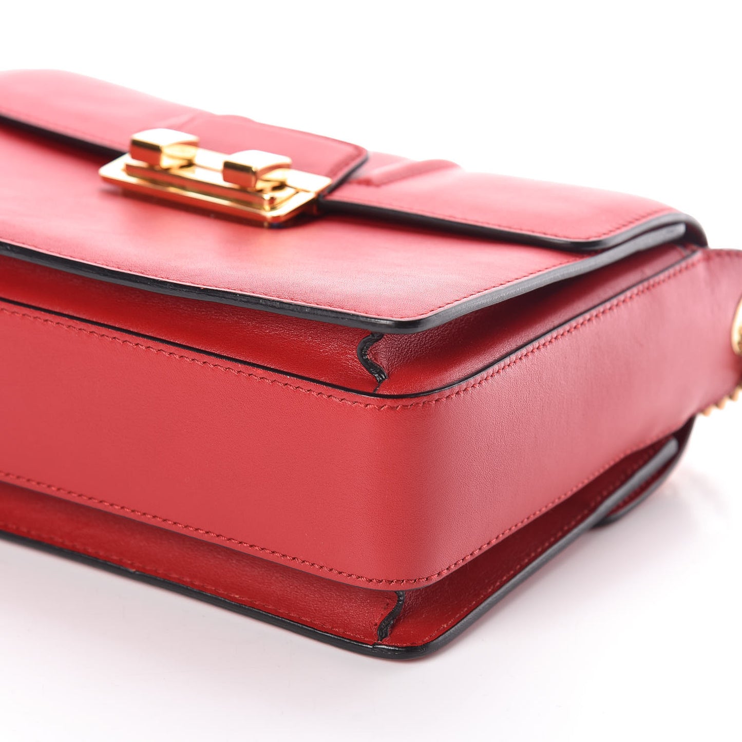 Smooth Calfskin Small Jiji Shoulder Bag Red