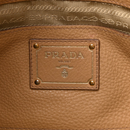 Prada Vitello Daino Side Pocket Hobo Noisette 6 of 12