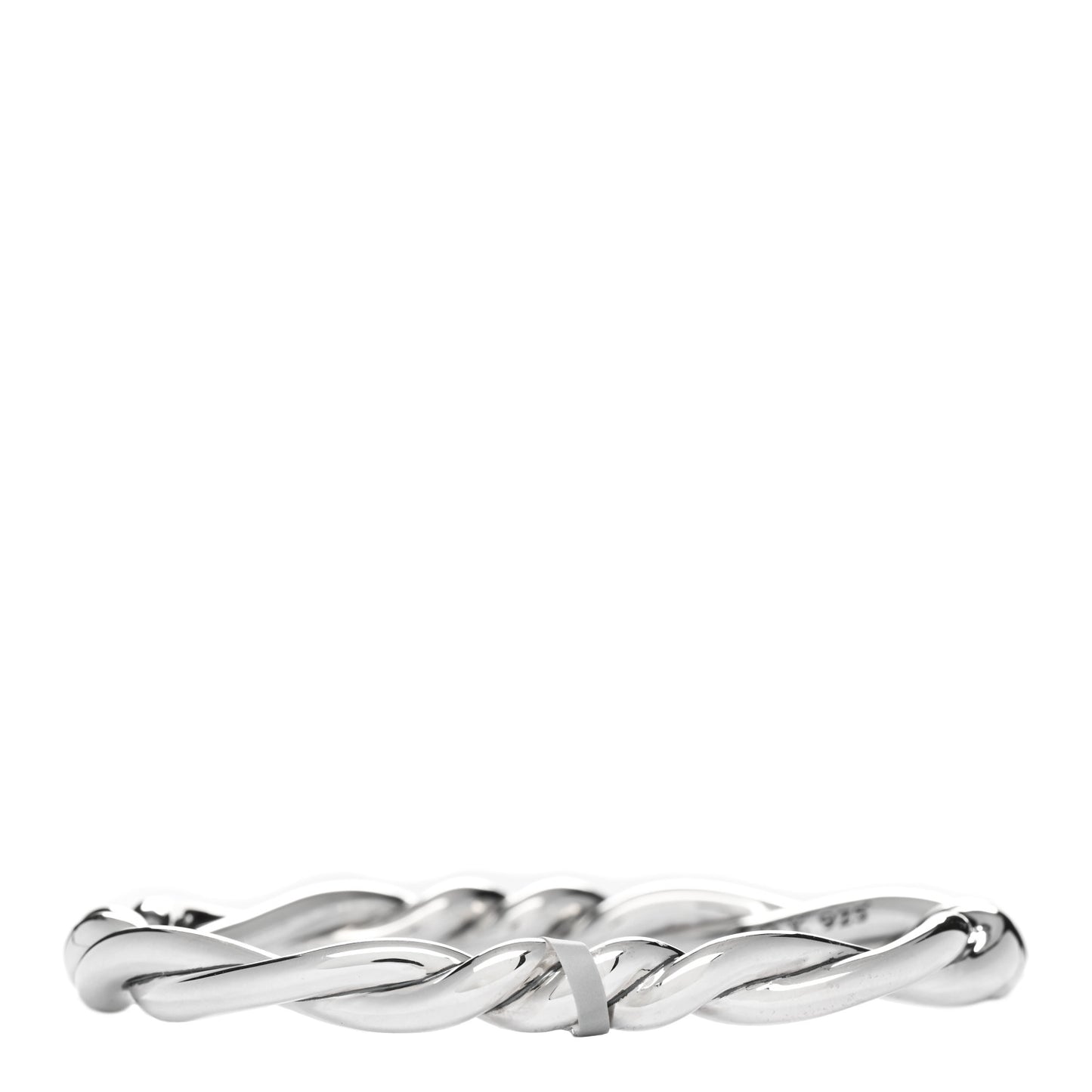 Sterling Silver Continuance Center Twist Bracelet