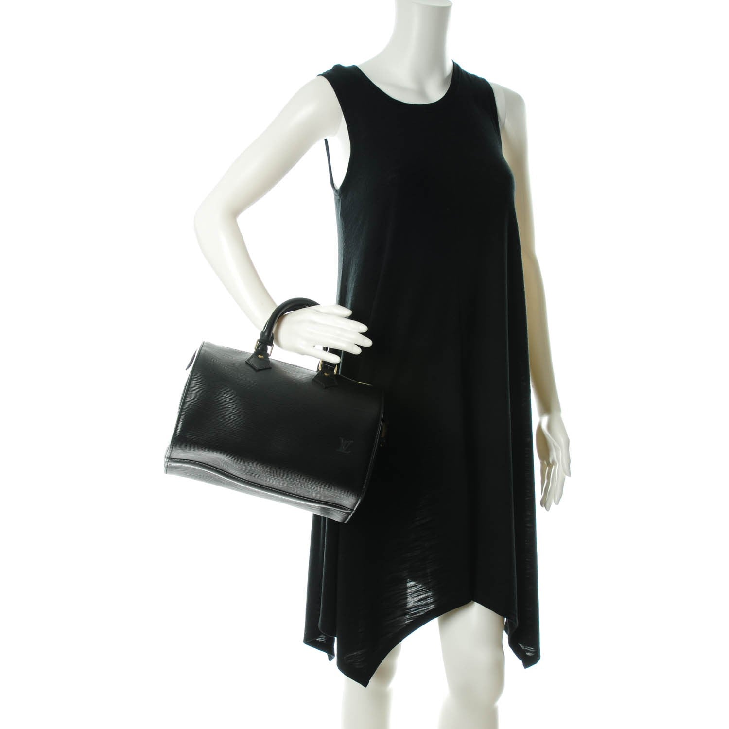 Louis Vuitton Epi Speedy 25 Black 2 of 7