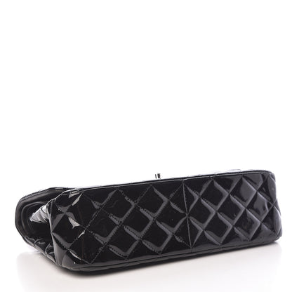 Chanel Patent Quilted Jumbo Double Flap Black 5 of 15
