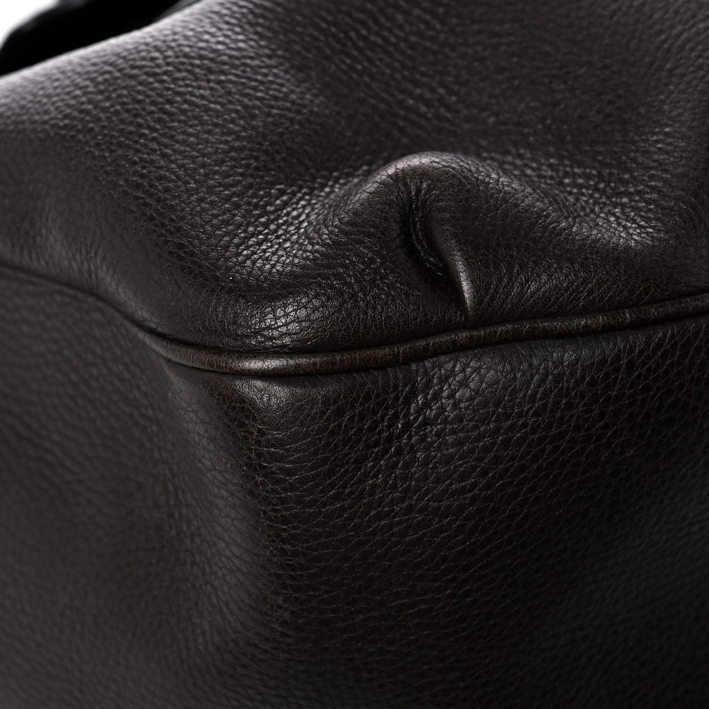 Calfskin Web Medium Dressage Hobo Coffee Brown