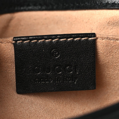 Gucci Calfskin Matelasse Mini GG Marmont Shoulder Bag Black 6 of 9
