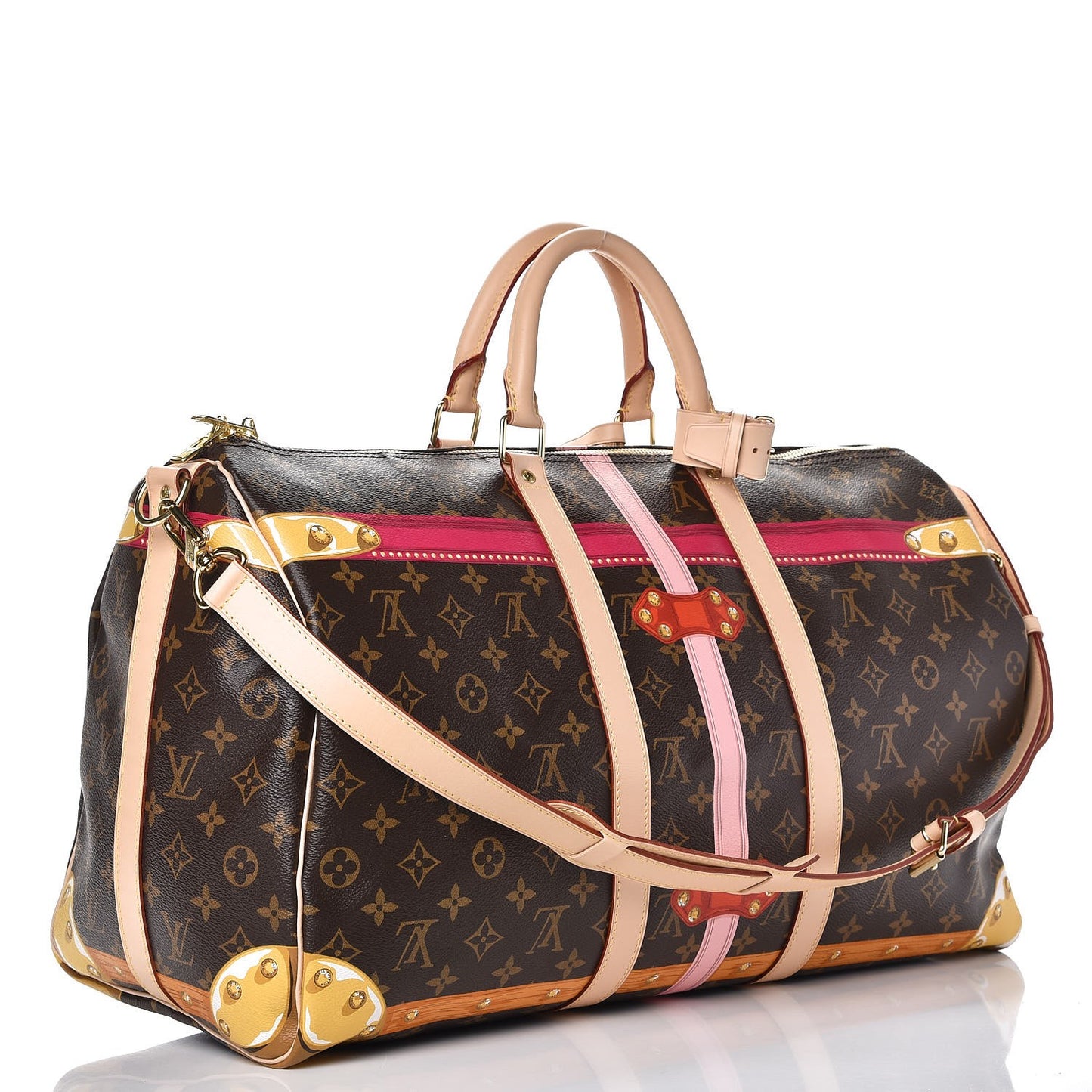Monogram Summer Trunks Keepall Bandouliere 50