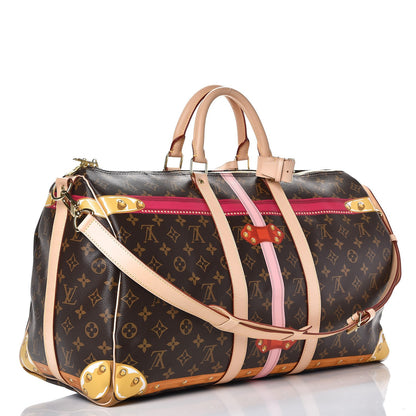 Louis Vuitton Monogram Summer Trunks Keepall Bandouliere 50 4 of 10