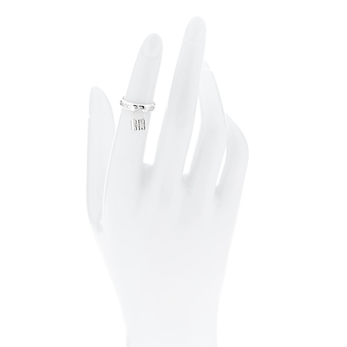 Sterling Silver 1837 Lock Charm Ring 47 4