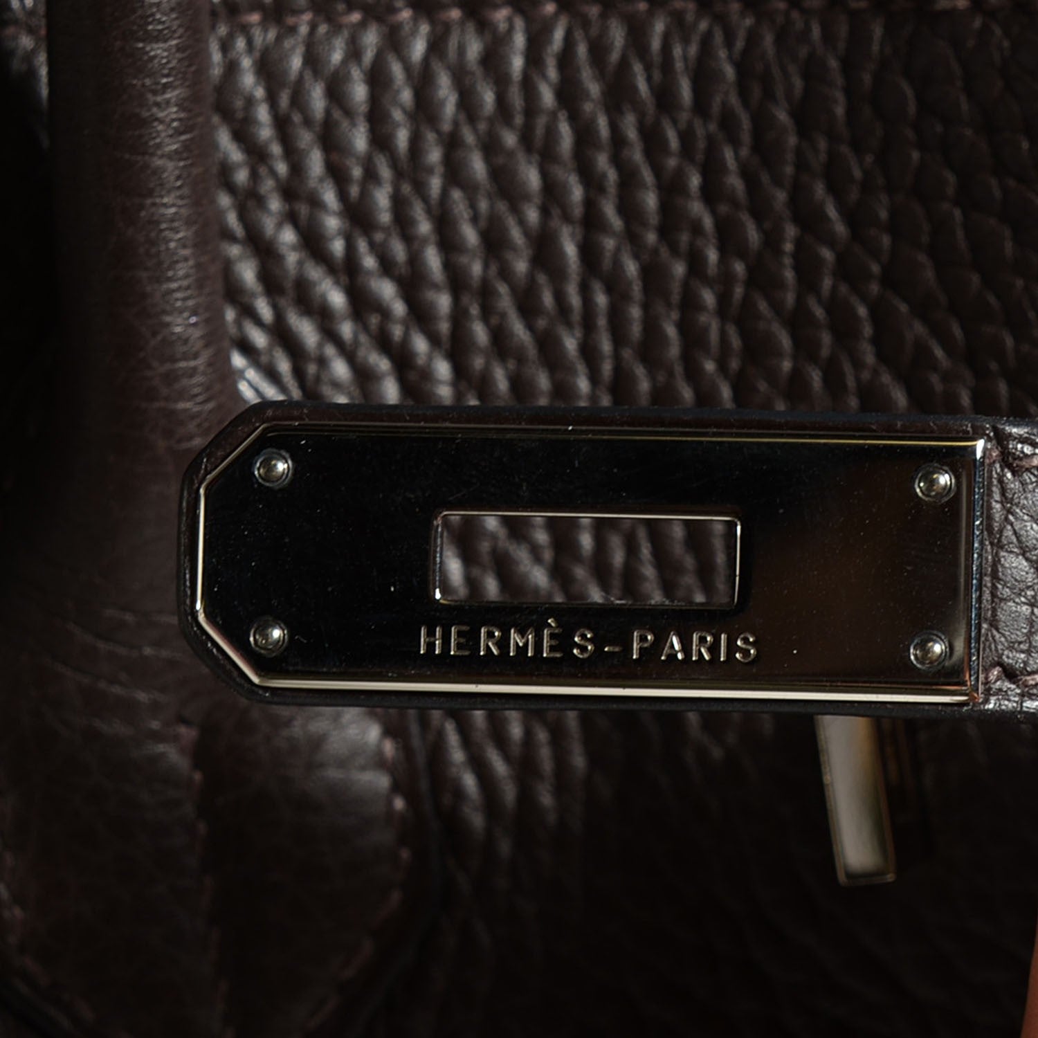 Hermes Toile Togo Birkin 35 Chocolate 9 of 31