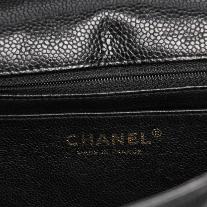 Chanel Caviar Quilted Jumbo Single Flap Black 6 of 12