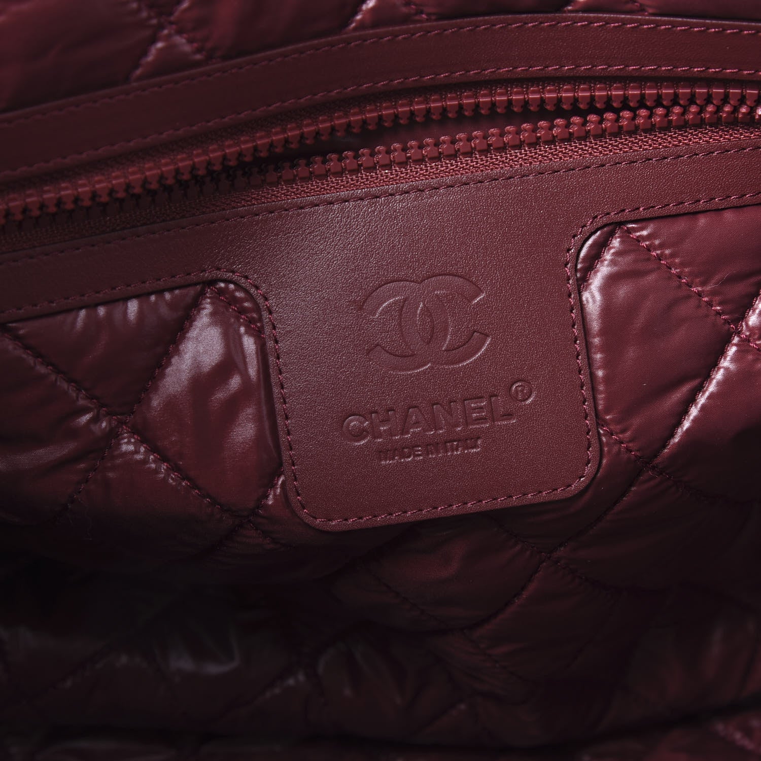 Chanel Nylon Quilted Coco Cocoon Reversible Tote Black 5 of 9