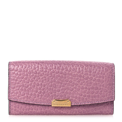 Burberry Signature Grain Porter Continental Wallet Pink Heather 1 of 16