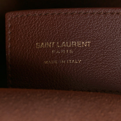 Saint Laurent Calfskin Large Shopping Tote Old Brandy 7 of 13