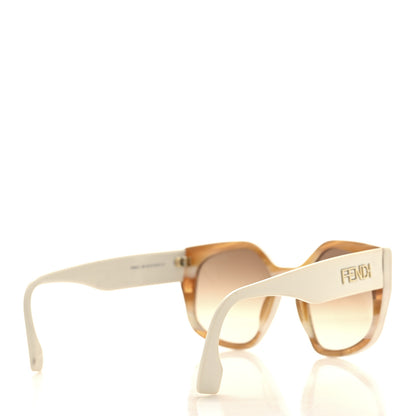 Fendi Acetate FF Fendi Butterfly Sunglasses FE40017I White 4 of 9