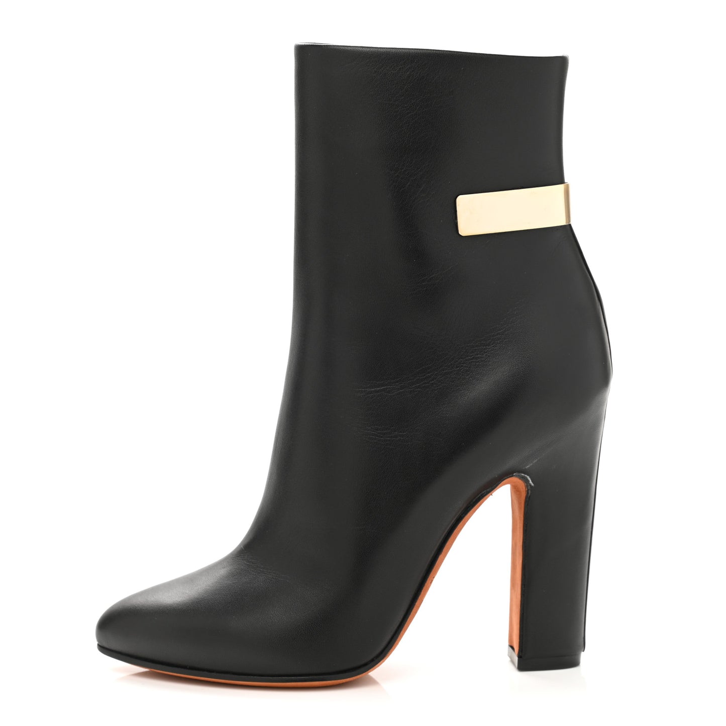 Smooth Calfskin Ankle Boots 36 Black