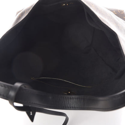 Louis Vuitton Monogram Flower Hobo Black 5 of 10