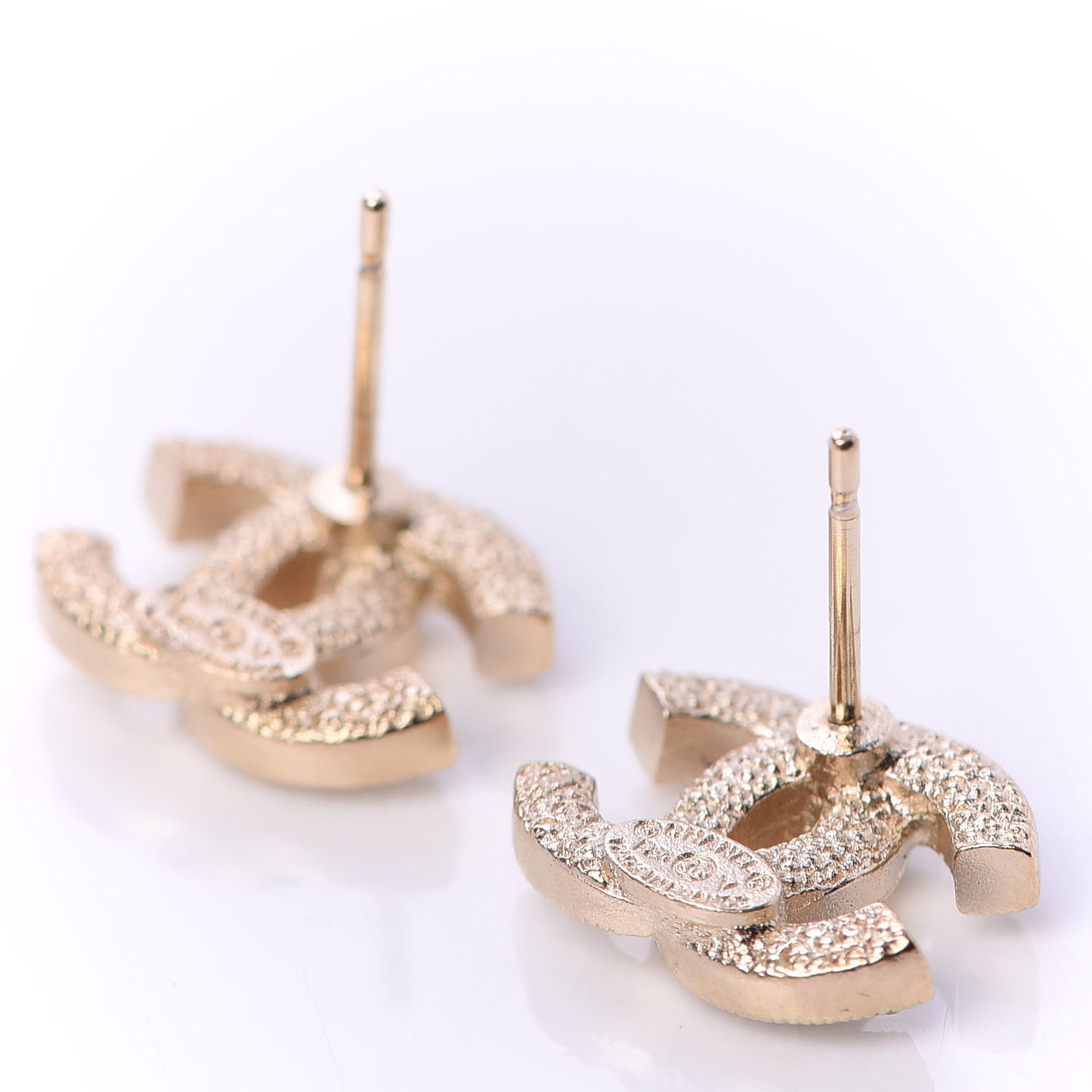 Crystal CC Earrings Gold