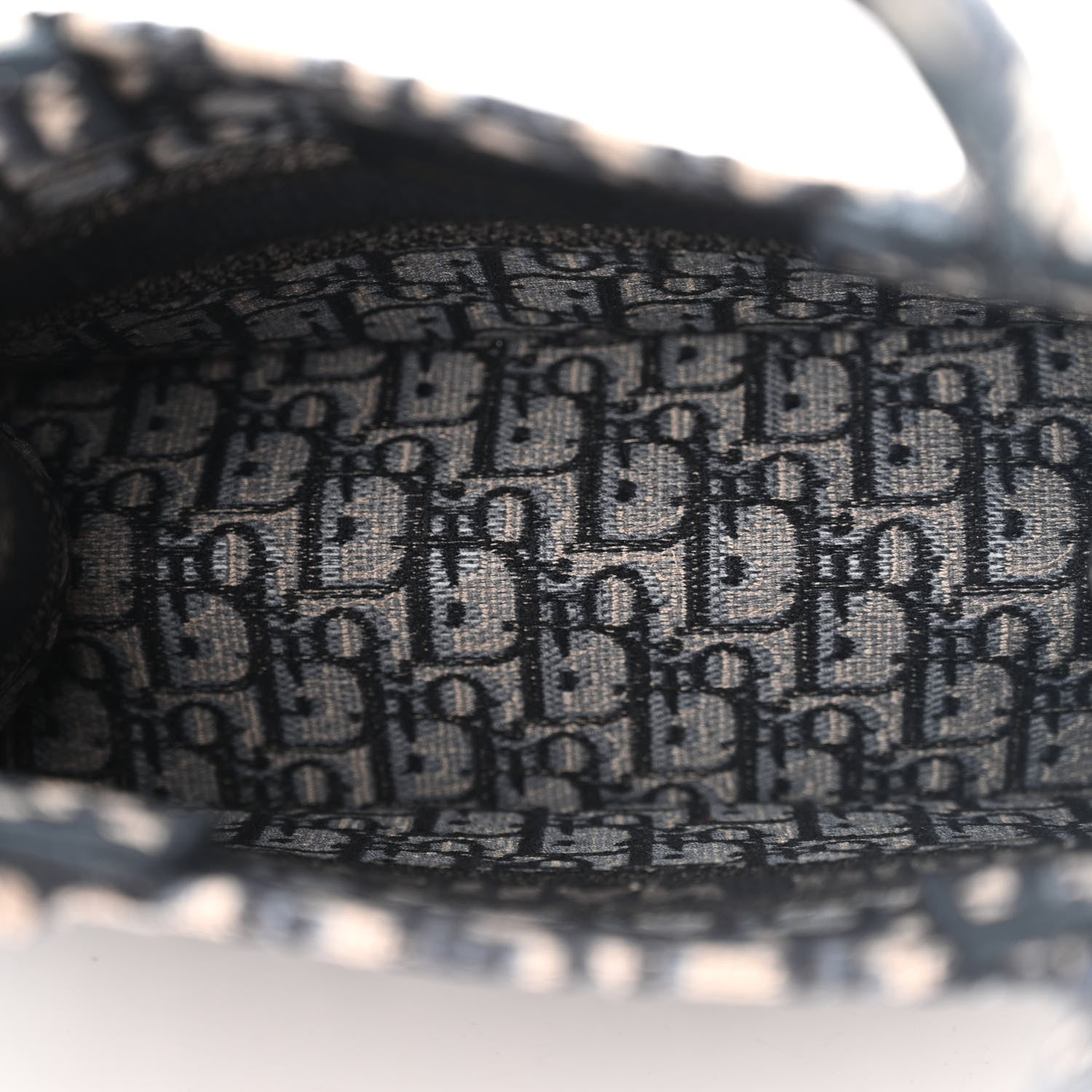 Christian Dior Oblique Small Book Tote Blue Multicolor 5 of 11