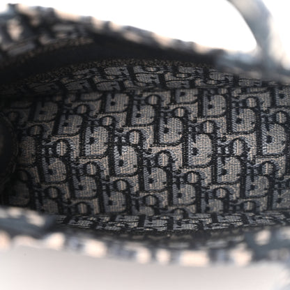 Christian Dior Oblique Small Book Tote Blue Multicolor 5 of 11