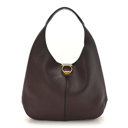 Salvatore Ferragamo Calfskin Margot Hobo Ganache Brown 1 of 9