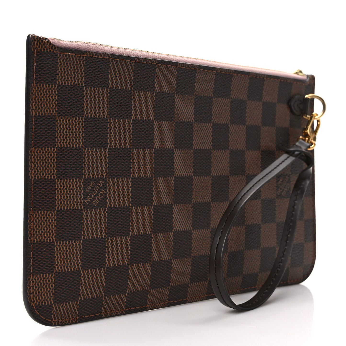 Damier Ebene Neverfull MM GM Pochette Rose Ballerine