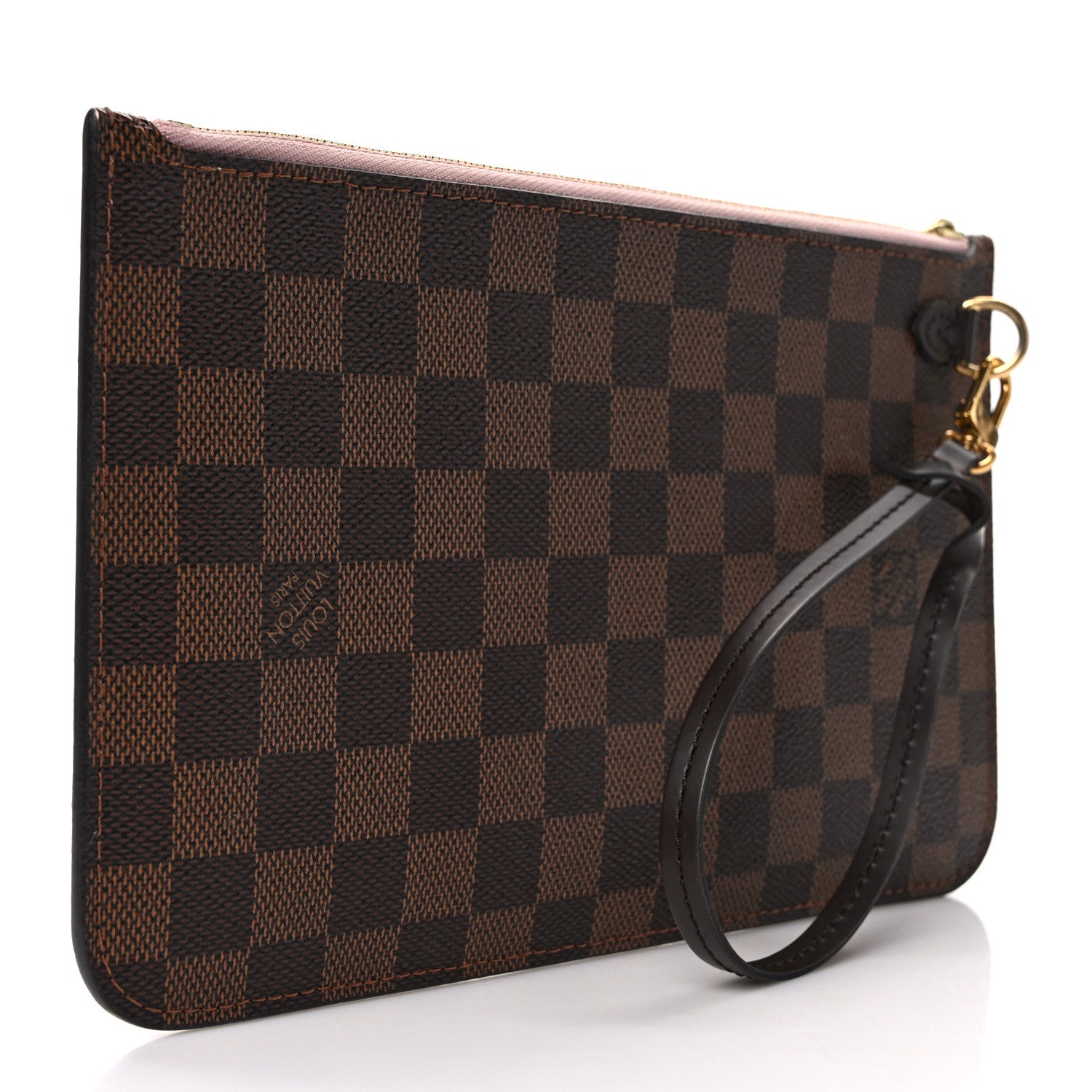 Louis Vuitton Damier Ebene Neverfull MM GM Pochette Rose Ballerine 3 of 6