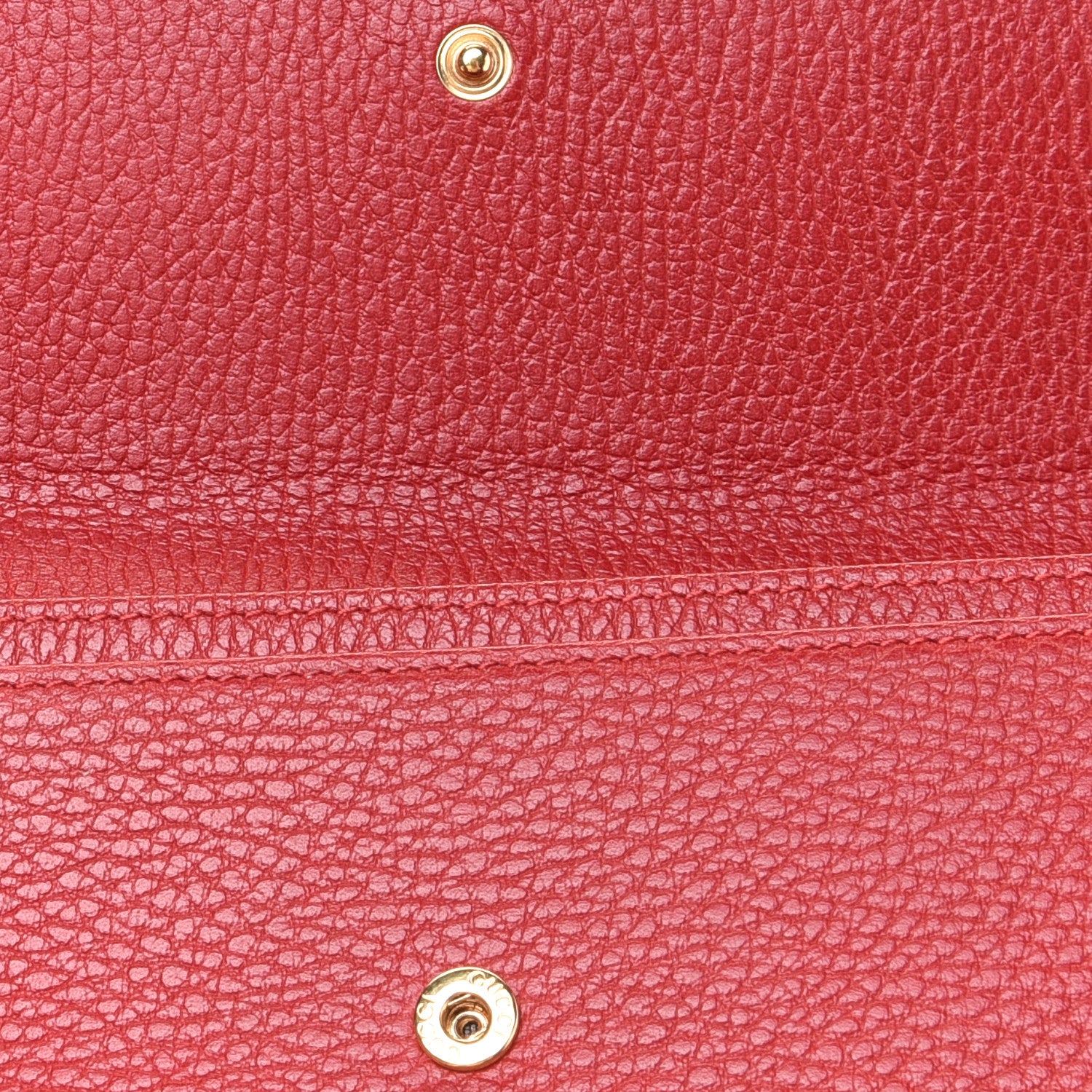 Gucci Dollar Calfskin GG Marmont Continental Wallet Hibiscus Red 9 of 9