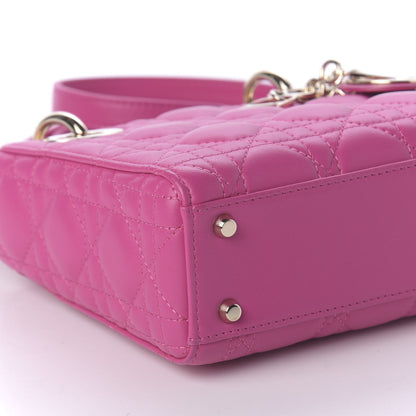 Christian Dior Lambskin Cannage Mini Lady Dior Sorbet 6 of 9