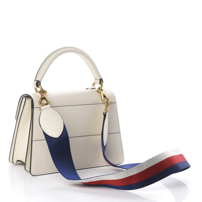 Gucci Calfskin Sylvie Web Small Queen Margaret Top Handle Bag White 2 of 8