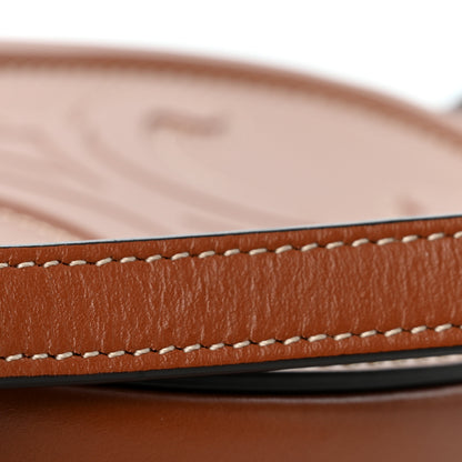 Celine Smooth Calfskin Cuir Small Triomphe Oval Crossbody Purse Tan 13 of 13