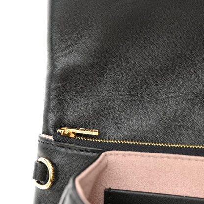 Louis Vuitton Lambskin Embossed Monogram Pochette Coussin Black 11 of 14