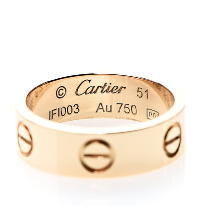 Cartier 18K Yellow Gold 5.5mm LOVE Ring 51 5.75 3 of 5