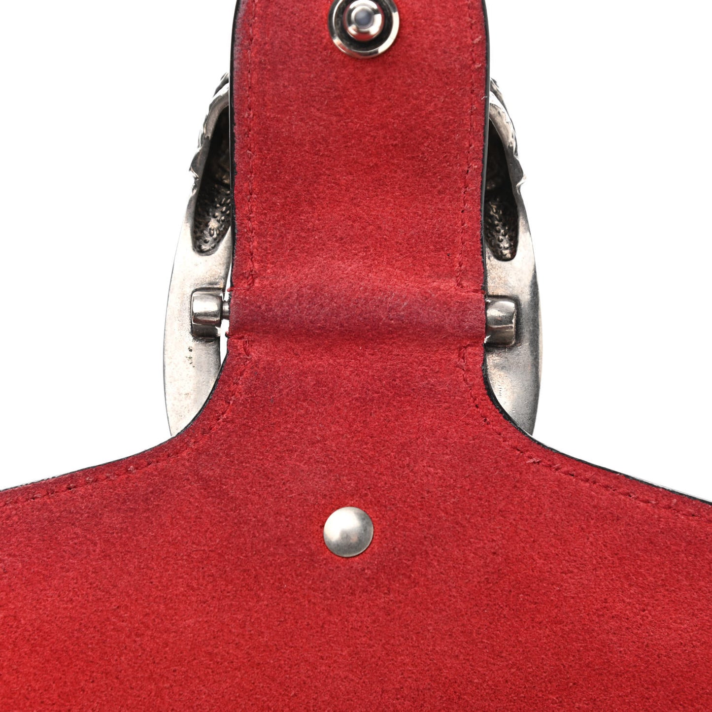 GG Supreme Monogram Suede Small Dionysus Shoulder Bag Beige Ebony Vulcanic Red