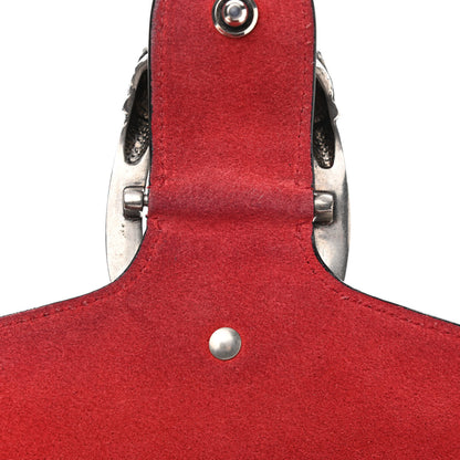 Gucci GG Supreme Monogram Suede Small Dionysus Shoulder Bag Beige Ebony Vulcanic Red 12 of 13