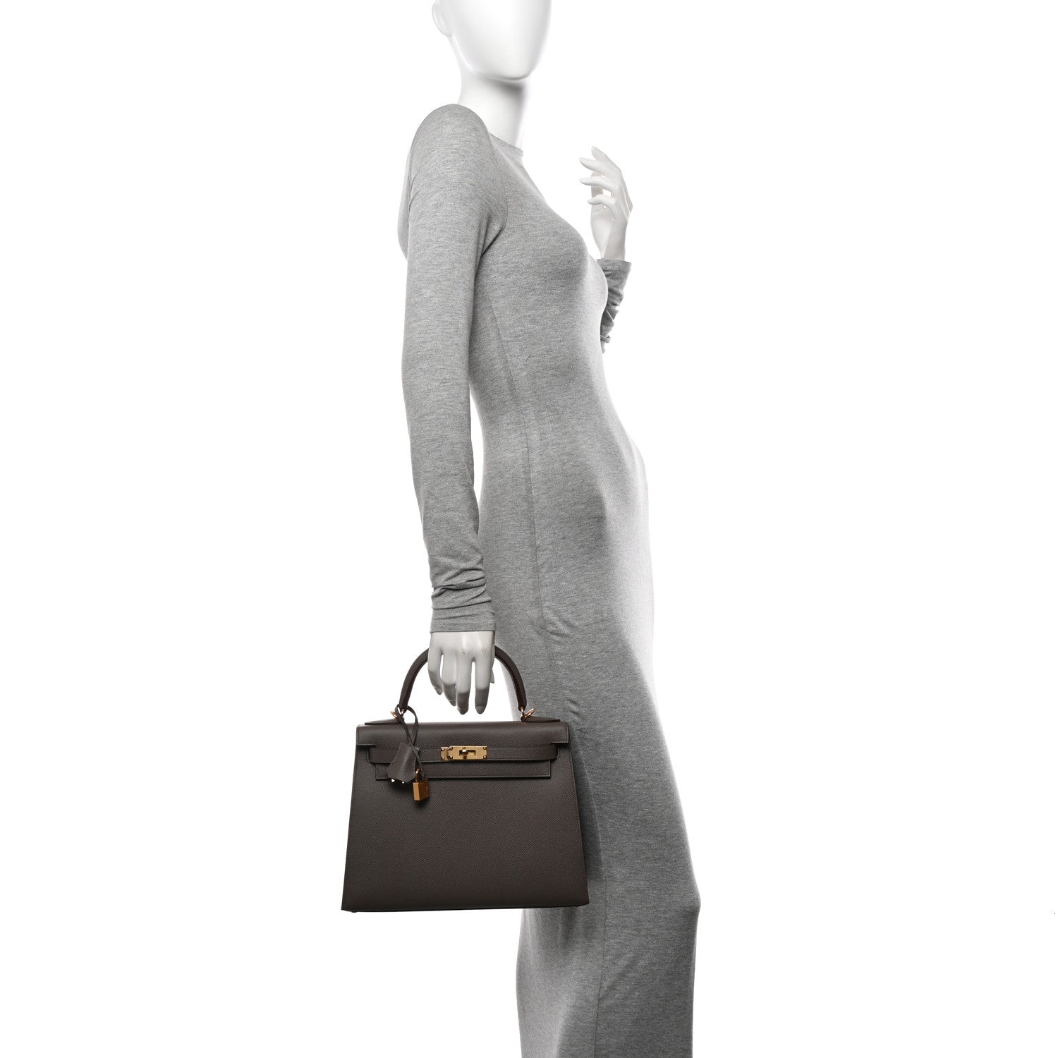 Hermes Epsom Kelly Sellier 28 Etain 2 of 11