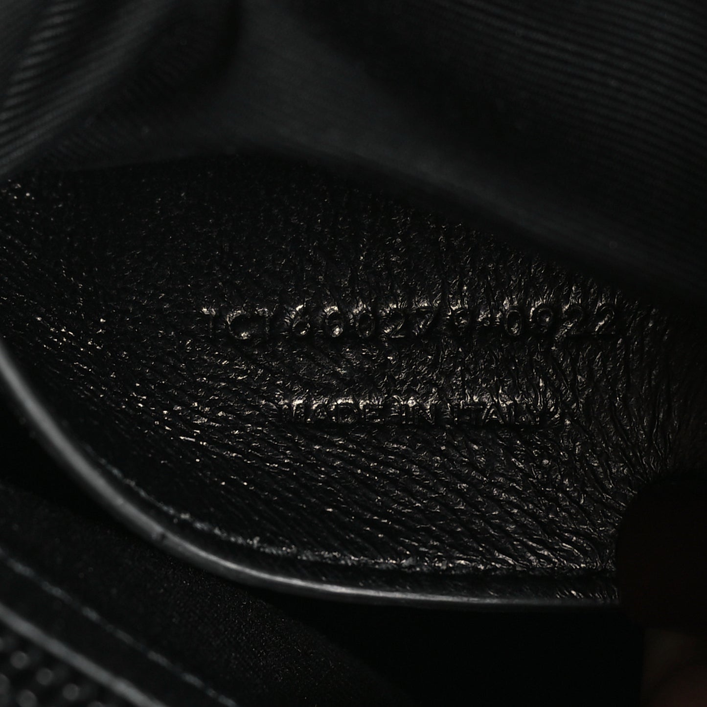 Sheepskin Matelasse Chevron Monogram Monochrome Medium College Bag Black