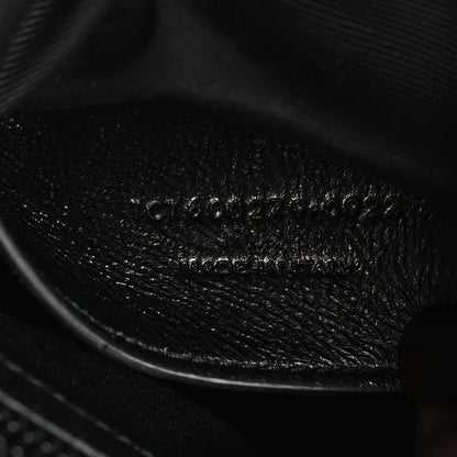 Saint Laurent Sheepskin Matelasse Chevron Monogram Monochrome Medium College Bag Black 7 of 9