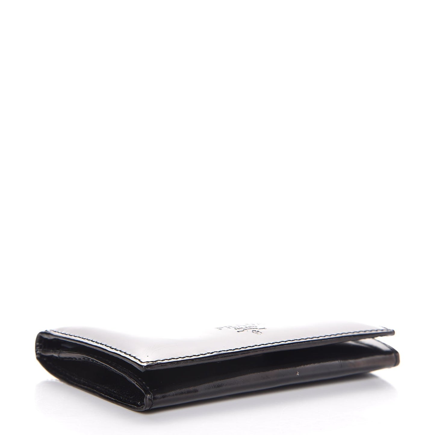 Spazzolato Business Card Holder Nero Black