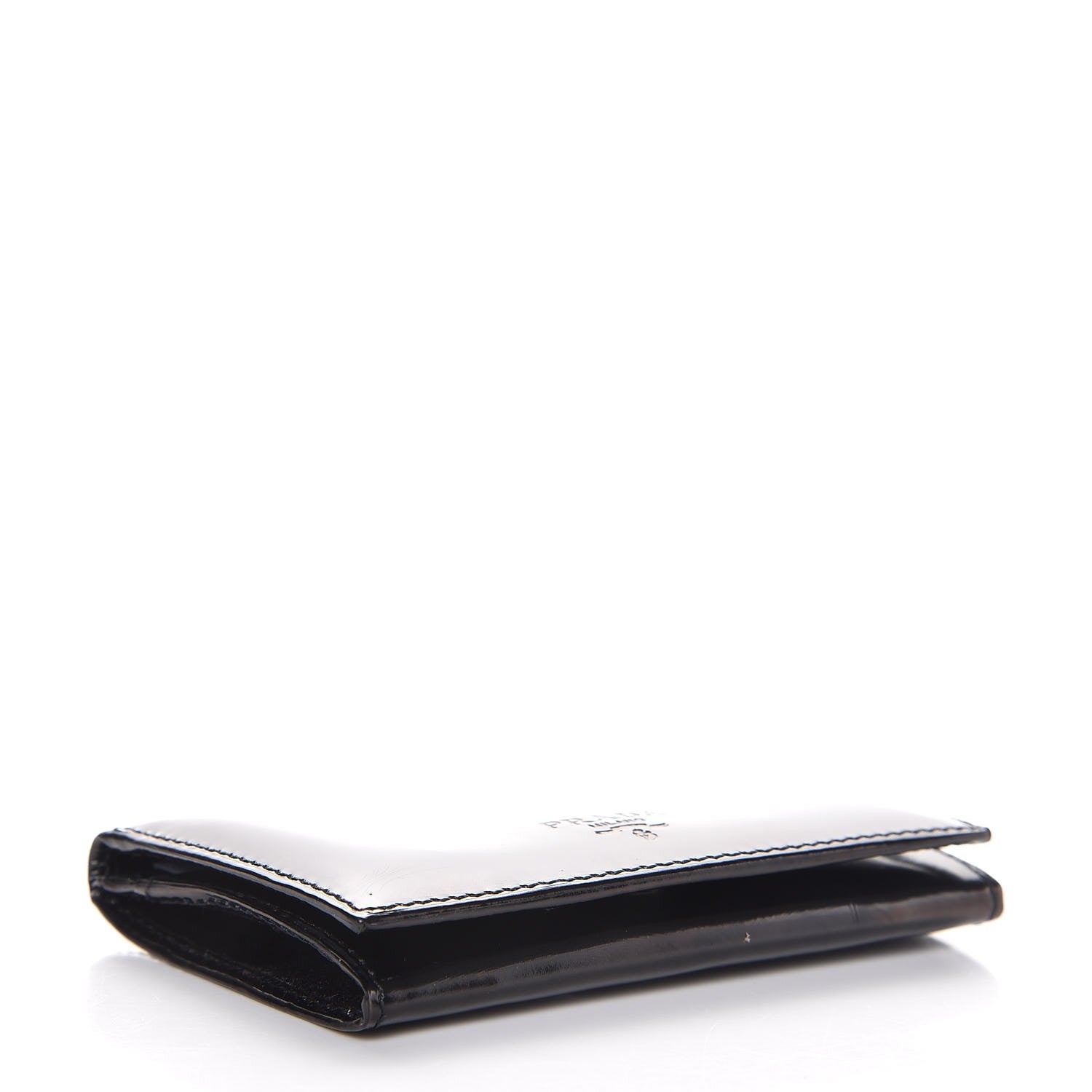Prada Spazzolato Business Card Holder Nero Black 4 of 8