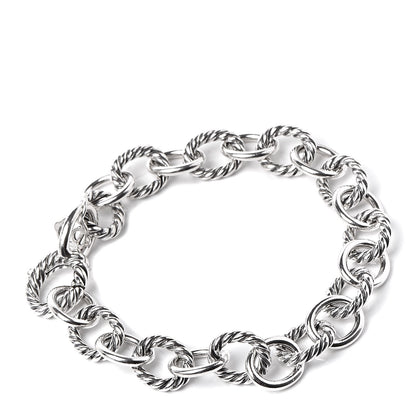 David Yurman Sterling Silver 10mm Medium Oval Link Bracelet 1 of 5