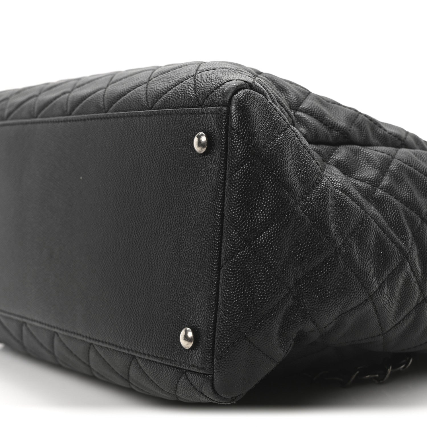 Chanel Caviar Quilted Large Coco Handle Shopping Tote Black 10 of 10