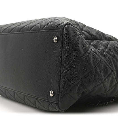 Chanel Caviar Quilted Large Coco Handle Shopping Tote Black 10 of 10