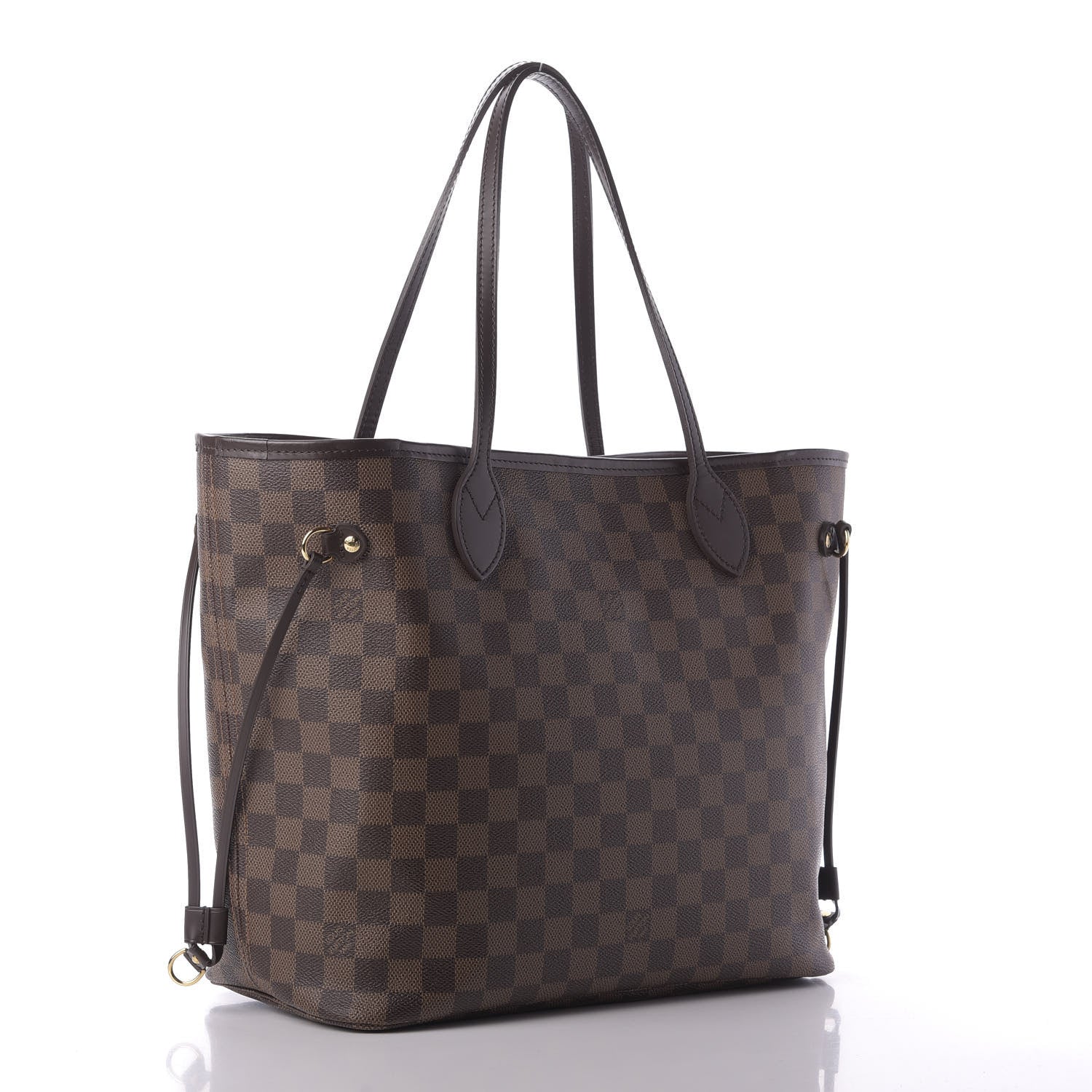 Louis Vuitton Damier Ebene Neo Neverfull MM Rose Ballerine 3 of 11