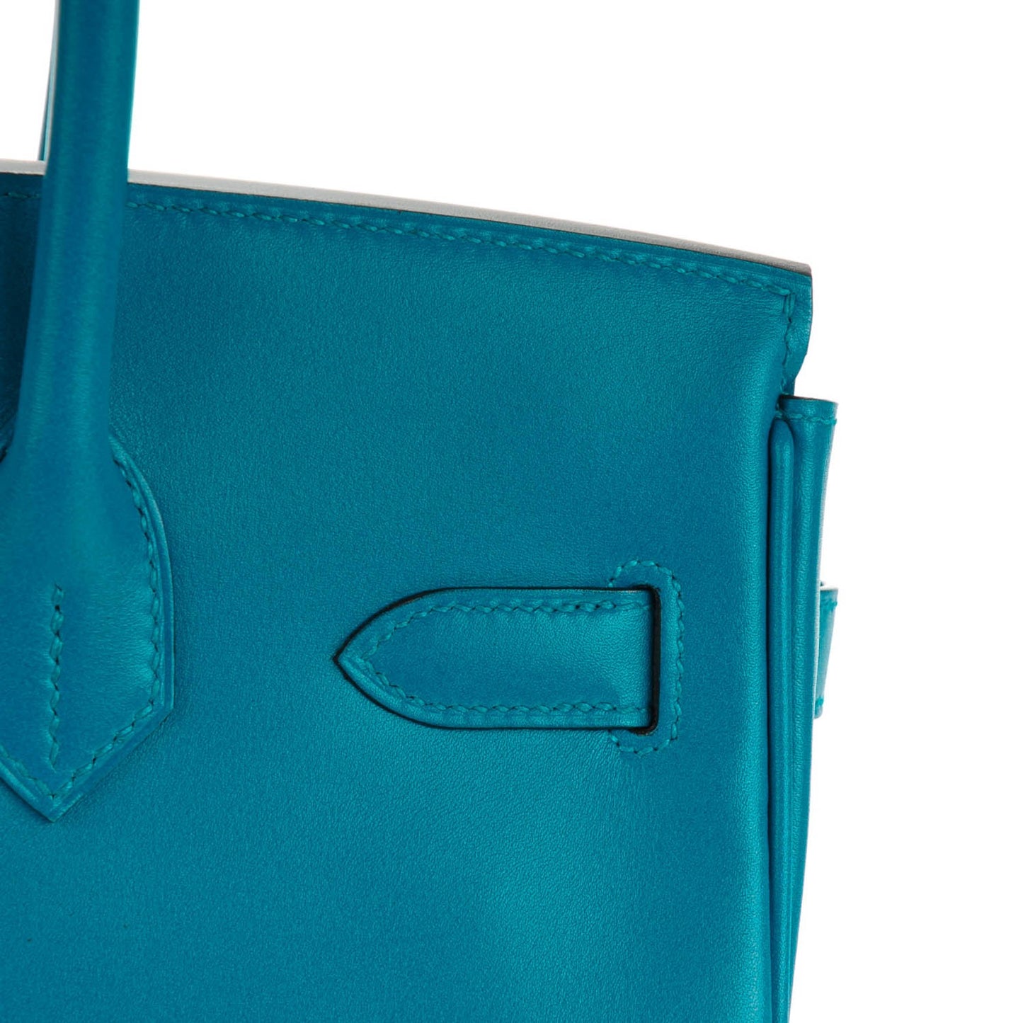 Tadelakt Birkin 30 Bleu Izmir