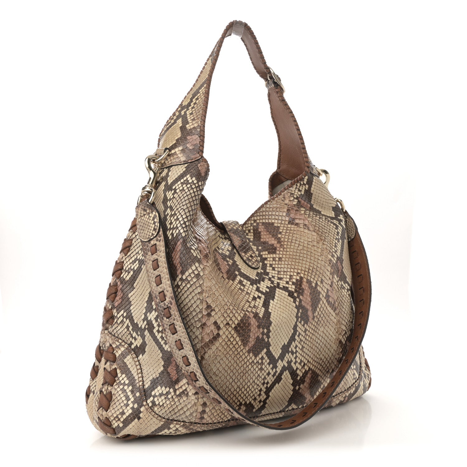 Gucci Snakeskin Large New Jackie Shoulder Bag Multicolor 1756204