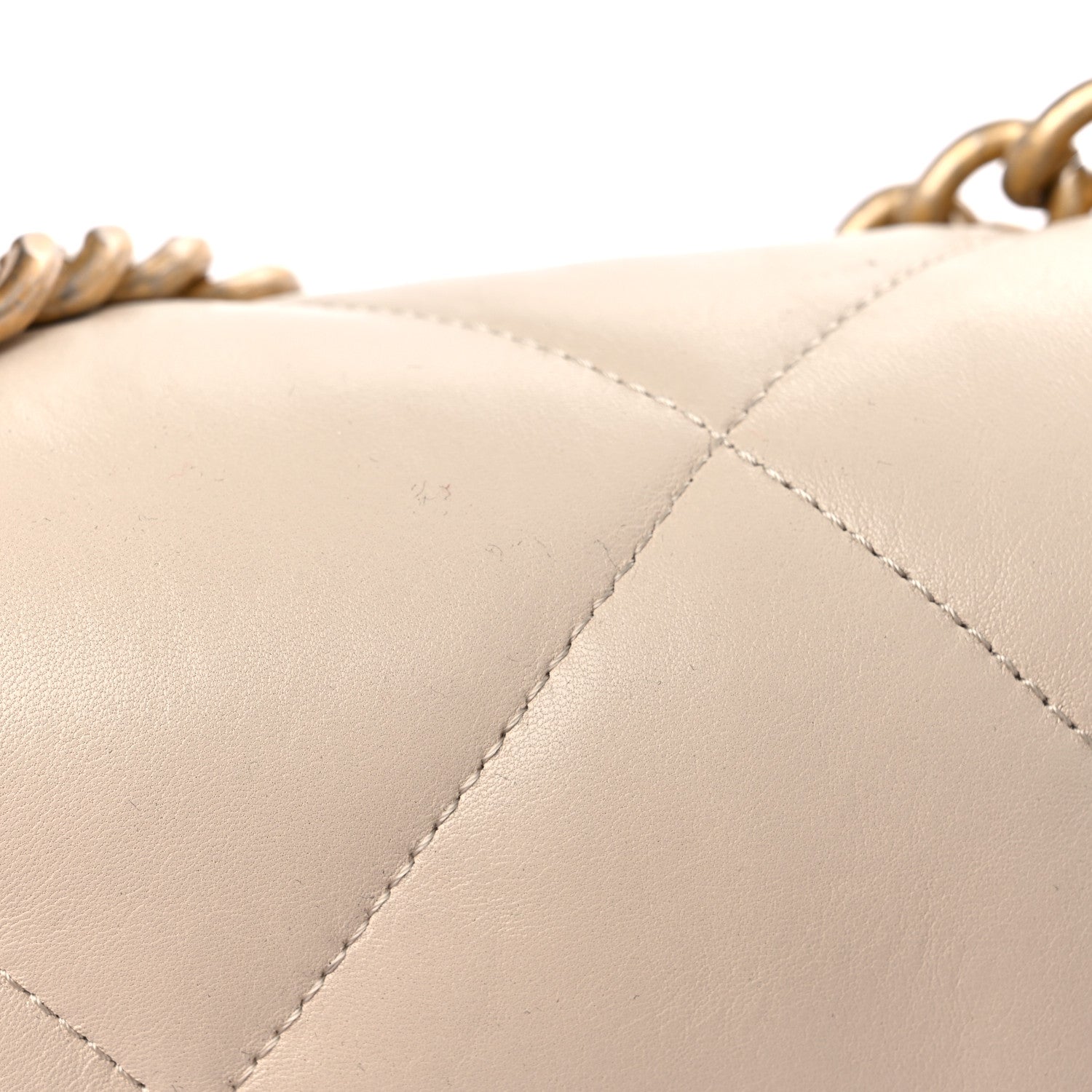 Chanel Lambskin Quilted Medium Chanel 19 Flap Light Beige 11 of 11