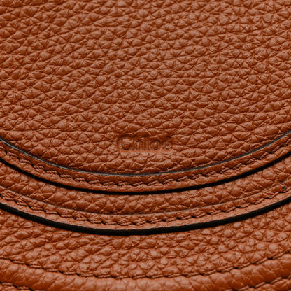 Chloe Raffia Small Grain Calfskin Small Marcie Basket Crossbody Tan 9 of 11