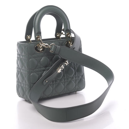 Christian Dior Lambskin Cannage Small My ABCDior Lady Dior Green 2 of 9