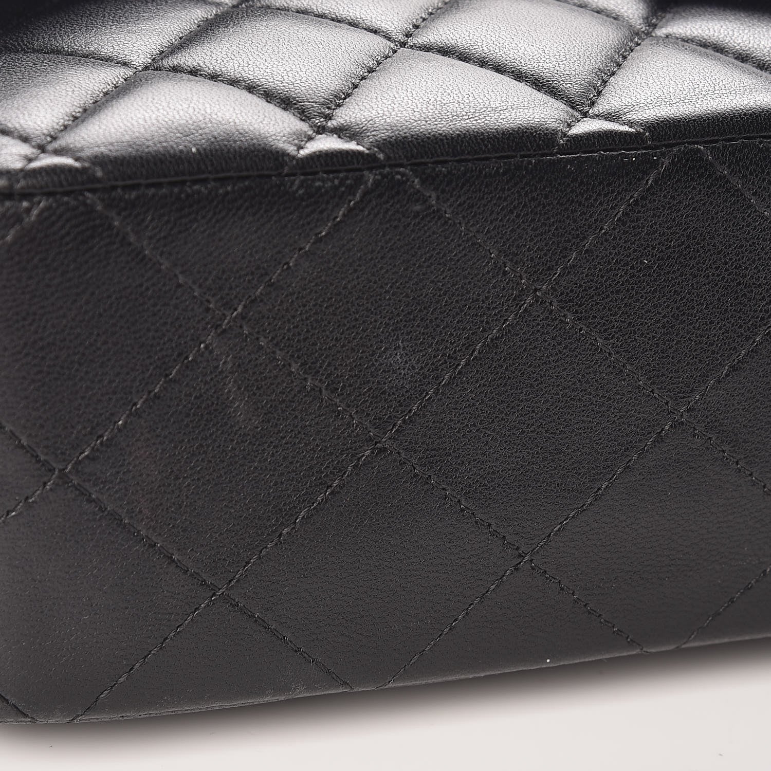Chanel Lambskin Quilted Medium Double Flap Black 10 of 10