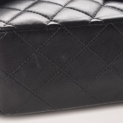 Chanel Lambskin Quilted Medium Double Flap Black 10 of 10