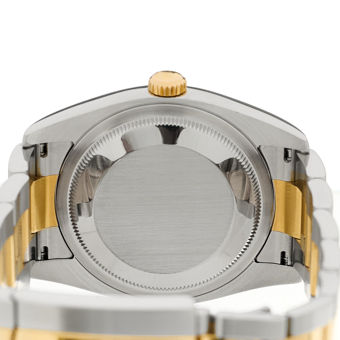 Stainless Steel 18K Yellow Gold 36mm Oyster Perpetual Datejust Watch White Roman 116203