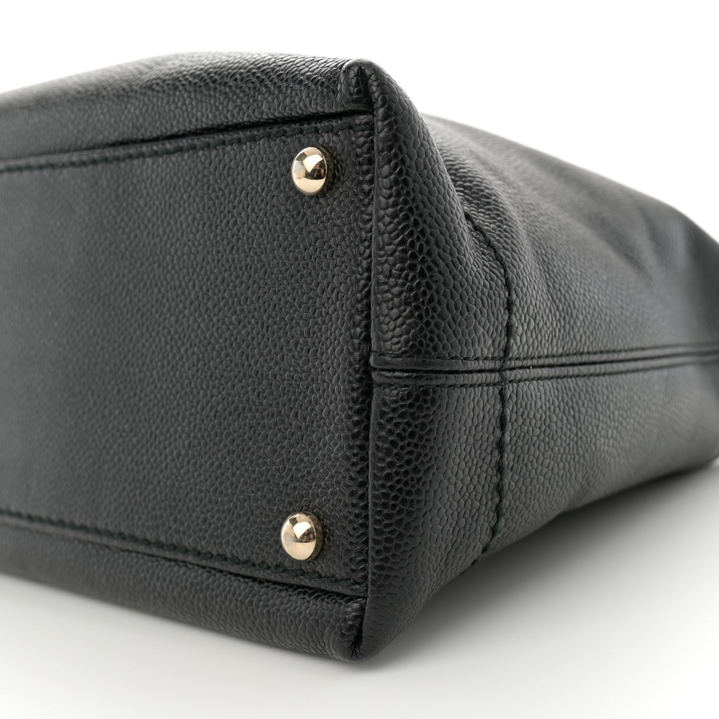 Caviar CC Wood Chain Hobo Black